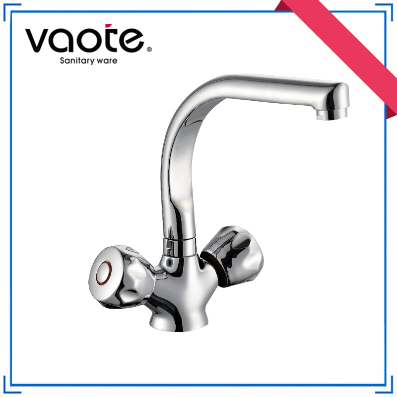 Double Handle Single Hole Kitchen Sink Mixer Faucet (VT60405)