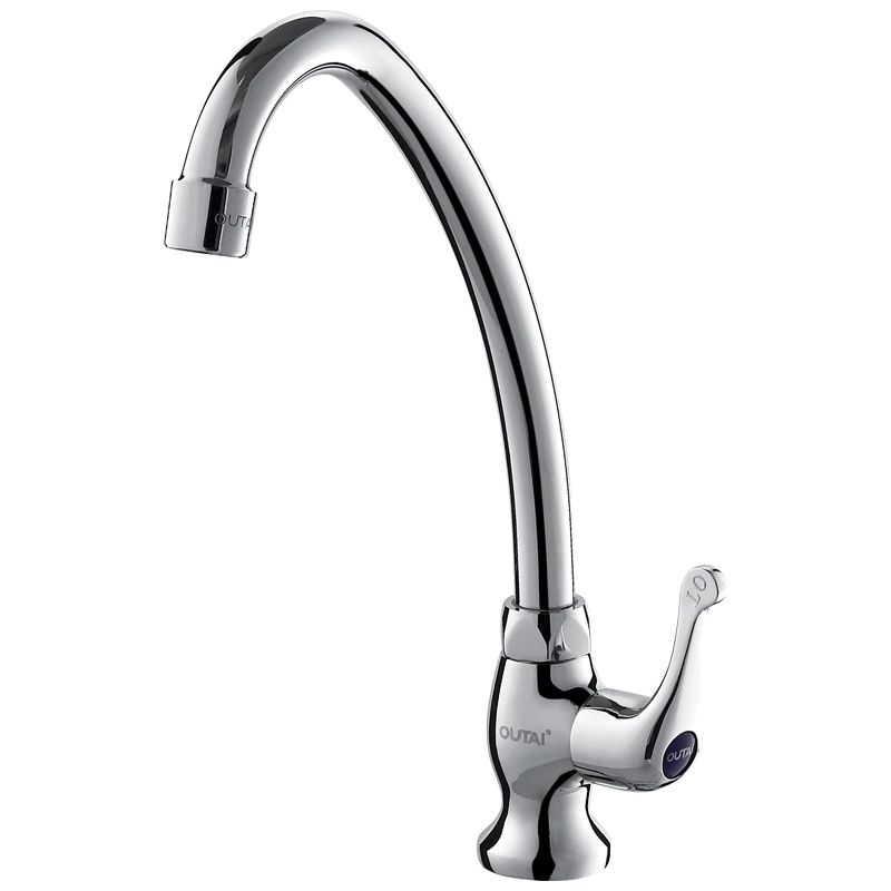 Brass Sink Tap Cold Wall Mounted Kitchen Faucet