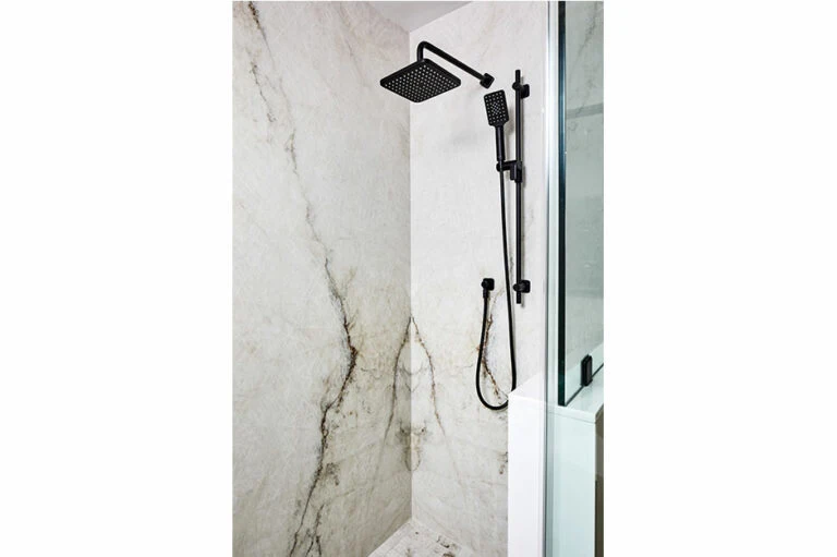 New Design New Products Solid Brass Square Model Concealed Thermostatic Digital Display Three Functions Matt White Finish Shower Mixer