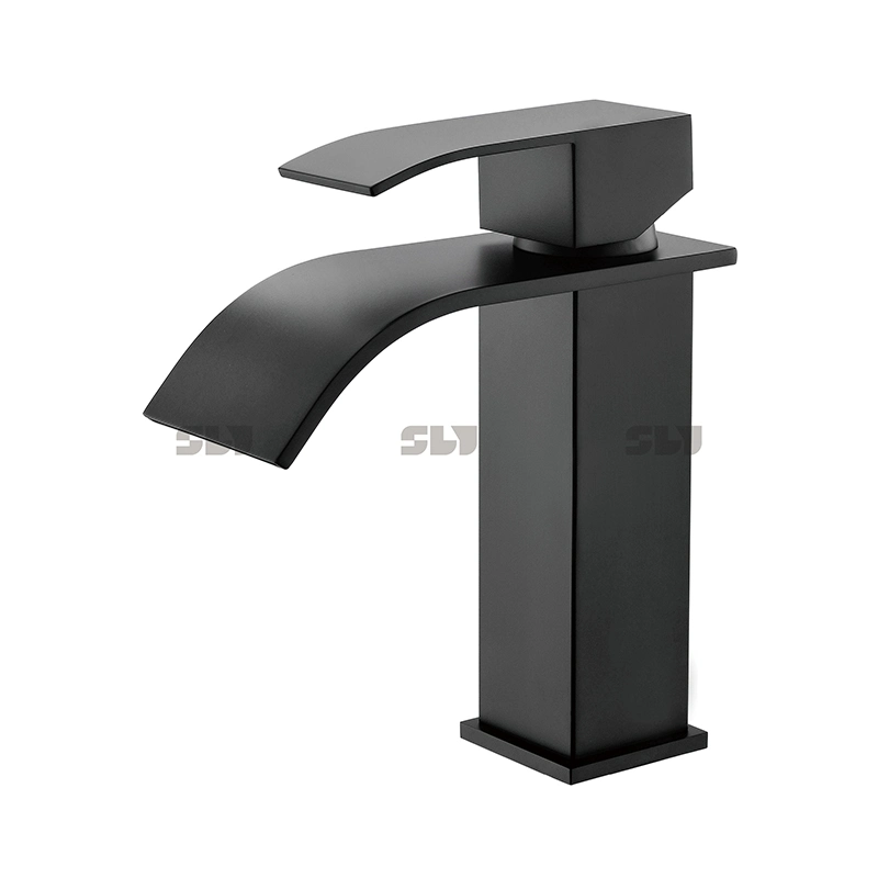 Sly China Supplier Stainless Steel Square Bathroom Faucet for Washroom Basin and Sink Water Mixer