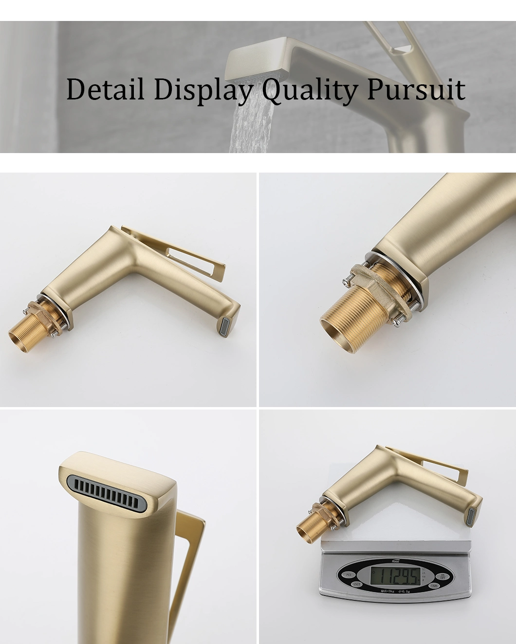 Ablinox OEM ODM Manufacturer 304 Stainless Steel Bathroom Accessory Bath Tub Brass Wash Shower Waterfall Basin Water Tap Sink Mixer Faucet