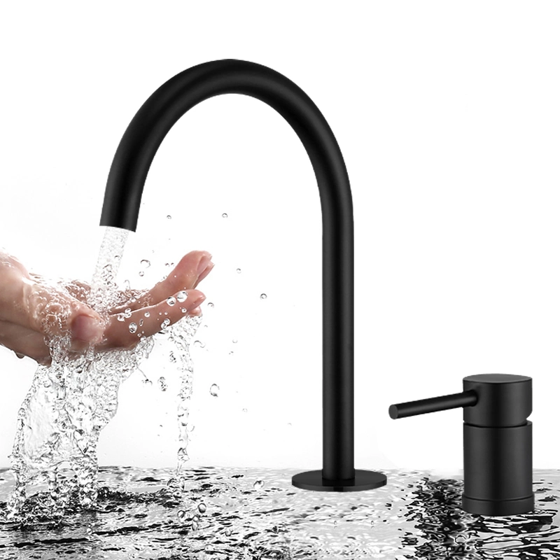 China Factory Price Black Touchless Kitchen Faucet Pull-Down Faucet