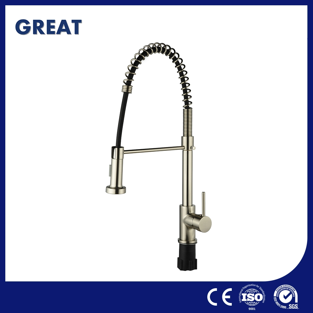 Great OEM Custom China Kitchen Sink Faucet High Quality Single Handle Brass Kitchen Faucet Wholesale Gl1391n40 35mm Nickel Spring Kitchen Faucet Manufacturers