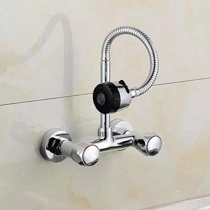 Stainless Steel Modern Kitchen Wall Mounted Contemporary Kitchen Faucet
