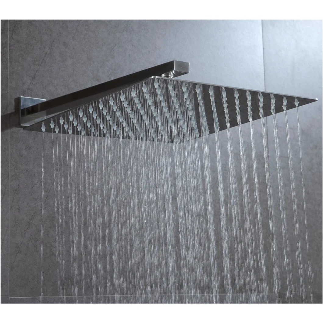 Concealed Shower Set with Ultra Thin 2mm Thick Square Shower Head