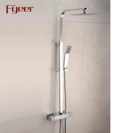Fyeer 온도에 민감한 욕실 수전 믹서 온도 조절 샤워 세트